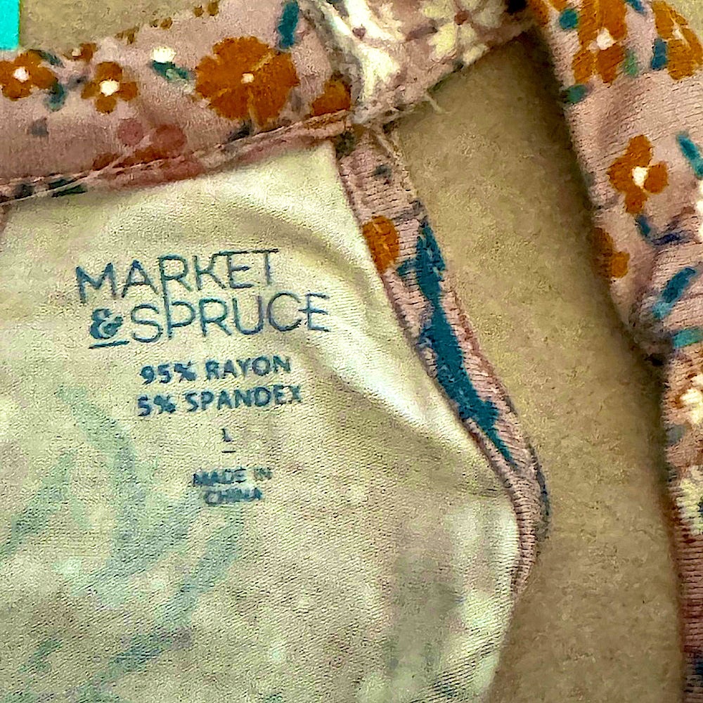 Market & Spruce lge silky pink keyhole Tank Top - Picture 5 of 6